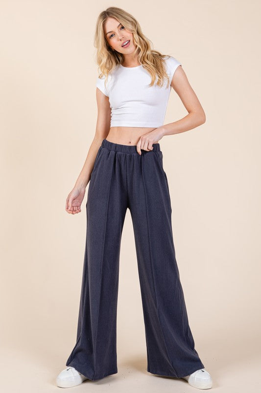 Wide Leg Pants with Pockets