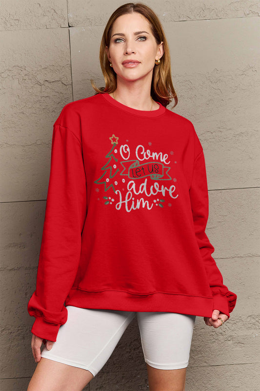 Letter Graphic Long Sleeve Sweatshirt