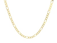 10k Yellow Gold Solid Figaro Chain (2.60 mm)