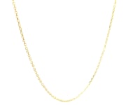 14k Yellow Gold Diamond Cut Cable Link Chain (0.87 mm)