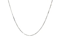 14k White Gold Classic Box Chain (0.60 mm)