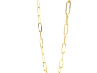 14K Yellow Gold Paperclip Chain (2.50 mm)
