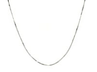 14k White Gold Adjustable Snake Chain (0.80 mm)