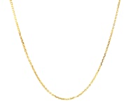 14k Yellow Gold Diamond Cut Cable Link Chain (0.87 mm)