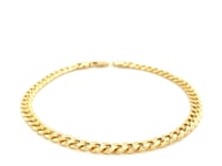 10k Yellow Gold Miami Cuban Semi Solid Bracelet (4.50 mm)