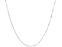 14k White Gold Classic Box Chain (0.45 mm)