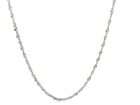 Sterling Silver 1.5mm Adjustable Singapore Chain (1.50 mm)