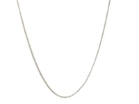 10k White Gold Adjustable Wheat Chain (1.00 mm)