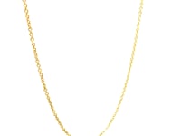 14k Yellow Gold Round Cable Link Chain (1.10 mm)