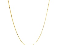 Double Extendable Box Chain in 14k Yellow Gold (0.51 mm)