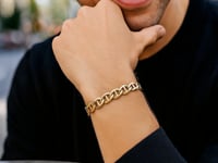 6.3mm 14k Yellow Gold Mariner Link Bracelet