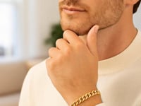 14k Yellow Gold Polished Miami Cuban Chain Bracelet