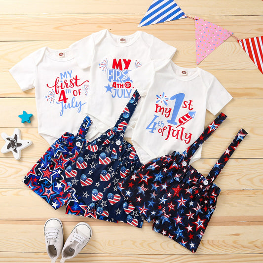 2-piece Baby Boys My First 4th of July Outfits
