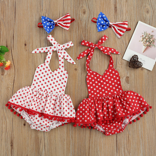 Girls USA July 4th Independence Day Outfit