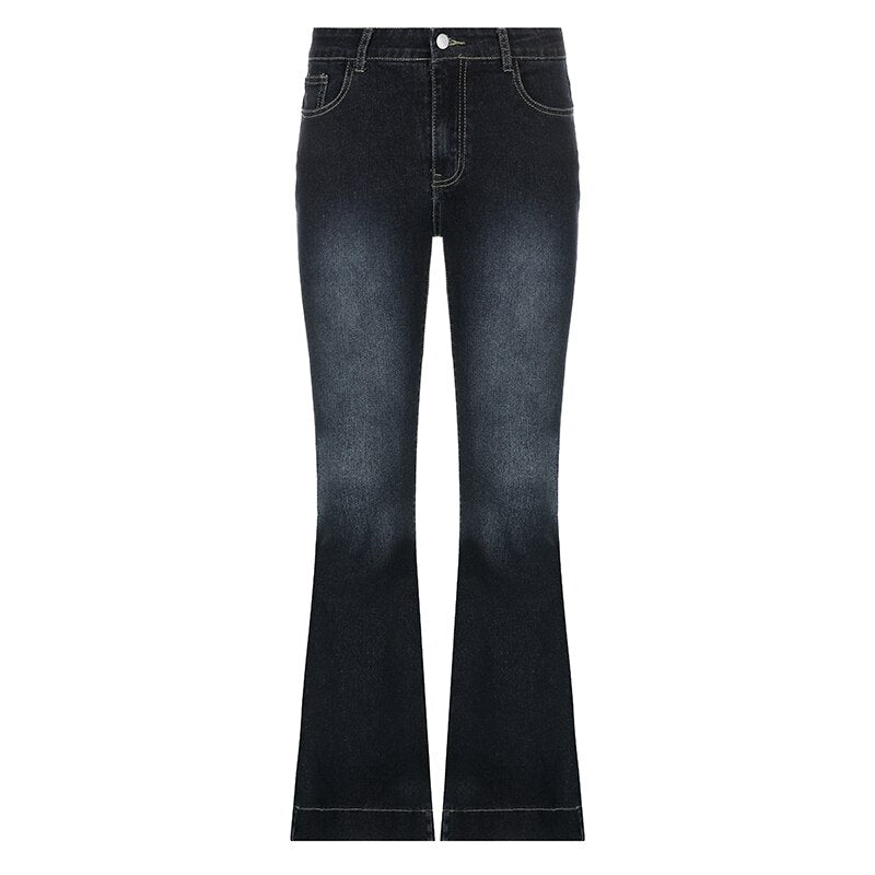 Low Rise Flared Skinny Jeans