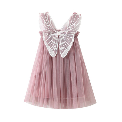 Girl's Mesh Fairy Butterfly Wing Dresses