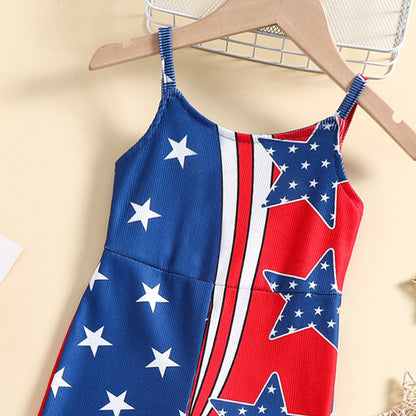 Little Girls USA July 4th Independence Day Outfit