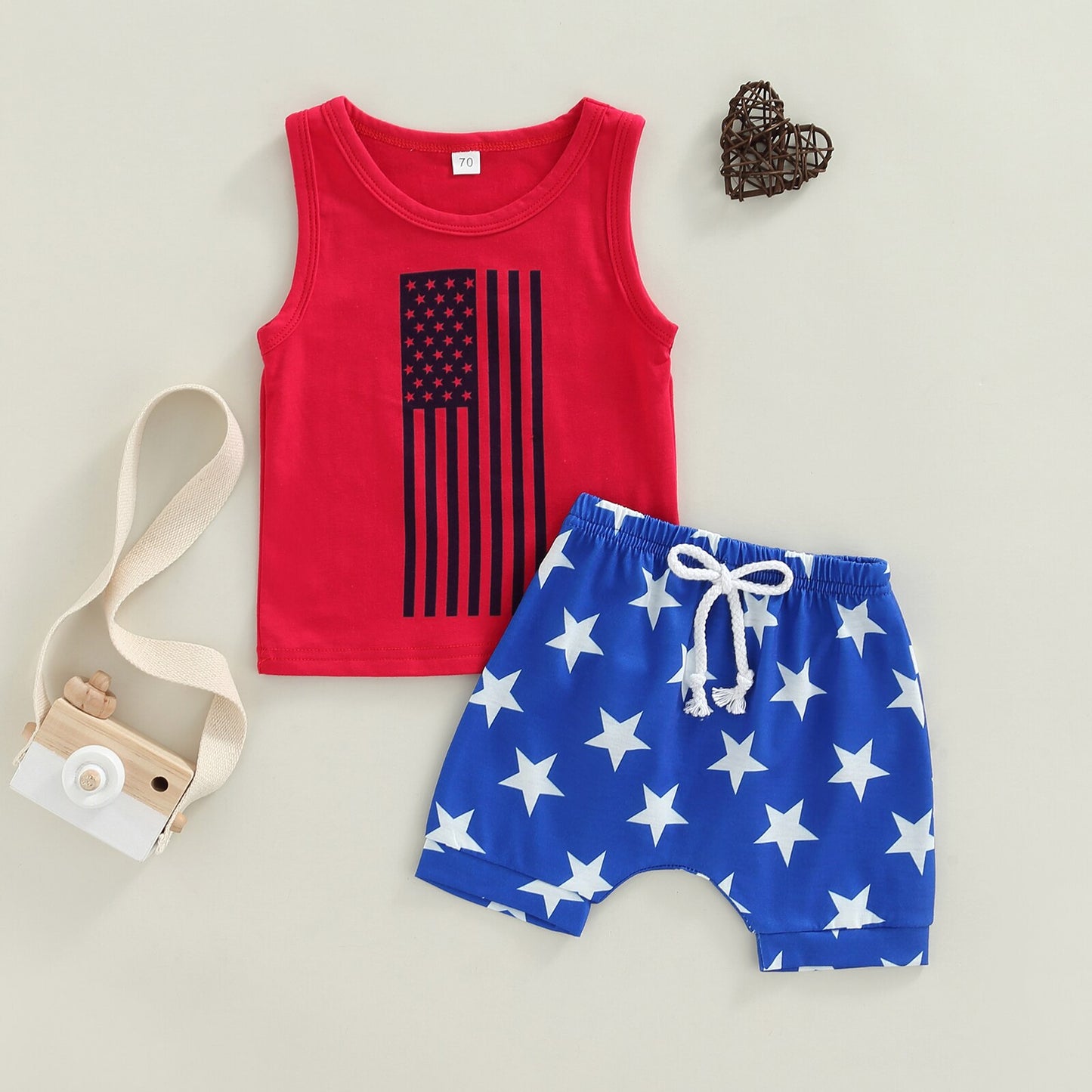 2-piece Baby Boys Independence Day Outfit