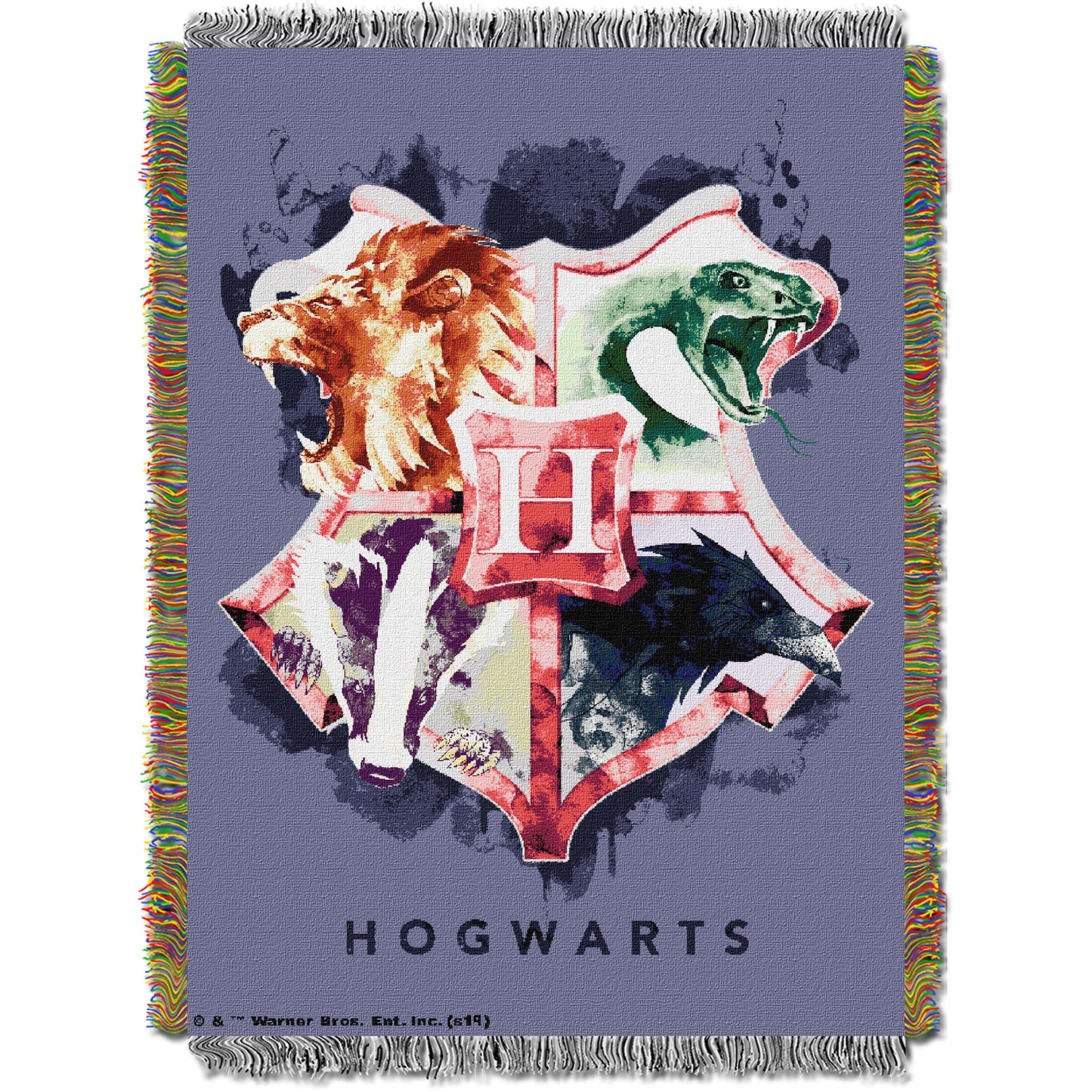 Harry Potter - Houses Together Licensed 48"x 60" Woven Tapestry Throw