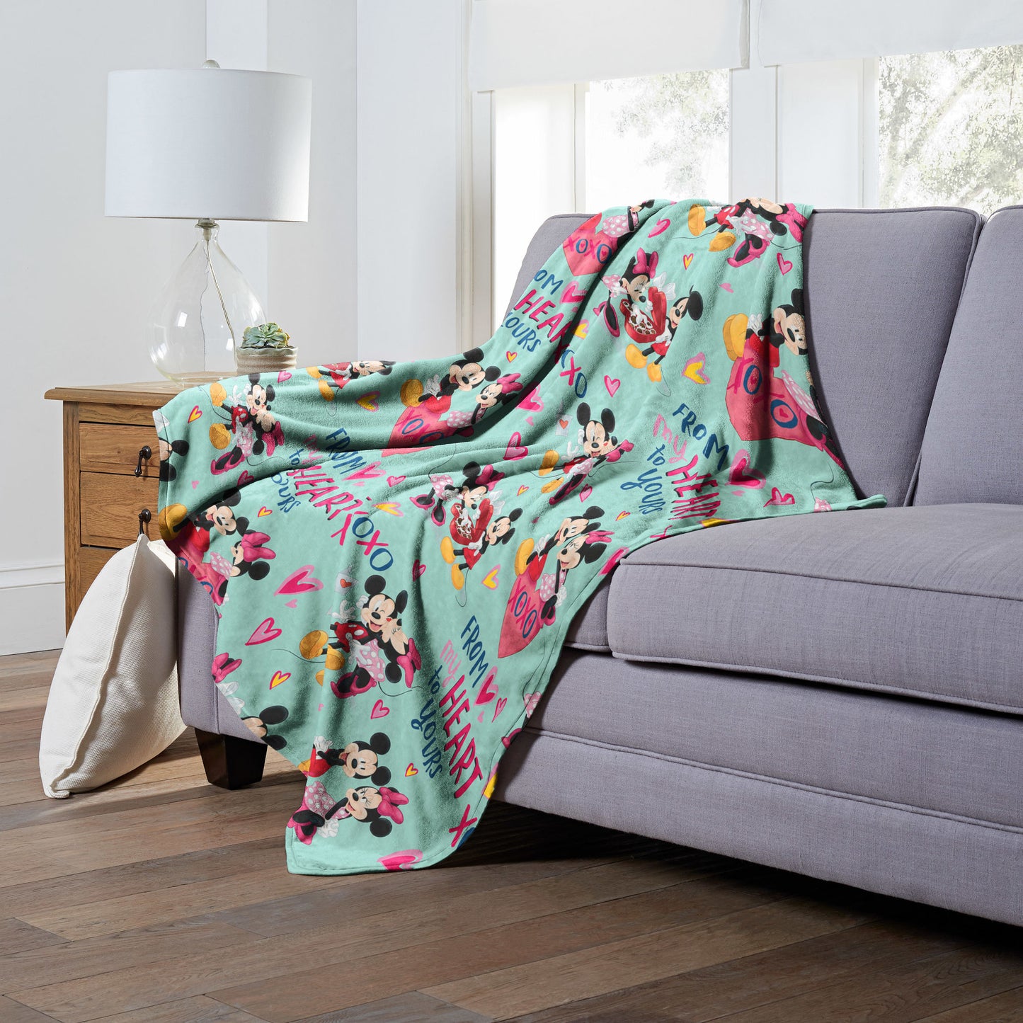 Mickey Mouse, Lovely Pattern Throw Blanket 50"x60"