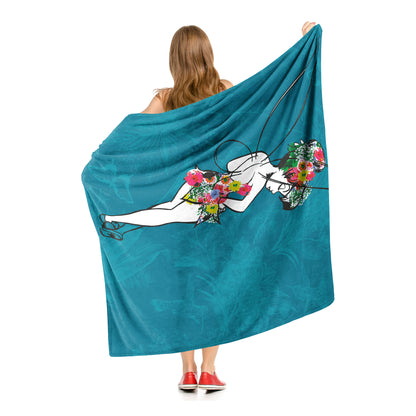 Tinkerbell, Floral Essence Throw Blanket 50"x60"