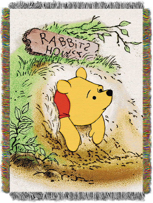 Vintage Winnie the Pooh Licensed 48"x 60" Throw Blanket