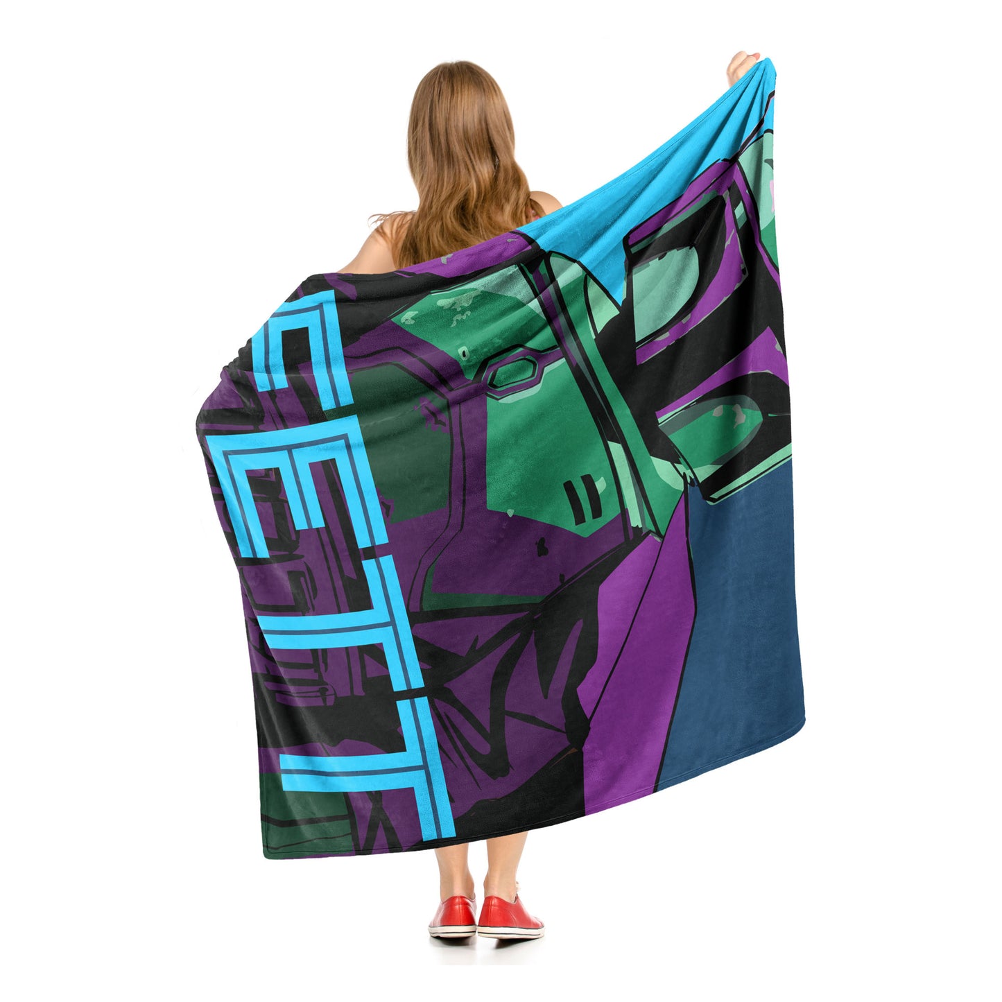 Star Wars Pop Art Boba Fett Throw Blanket 50"x60"