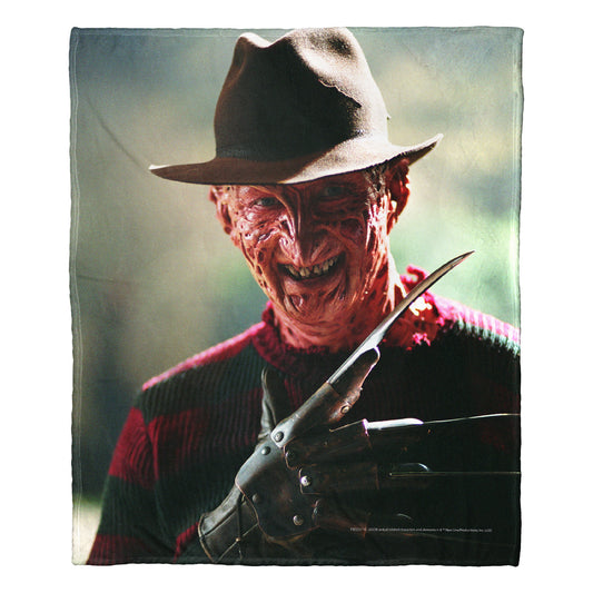 Freddy vs Jason Scary Smile Throw Blanket 50"x60"