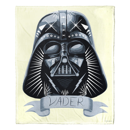 Star Wars Vader Decorated Helmet Throw Blanket 50"x60"