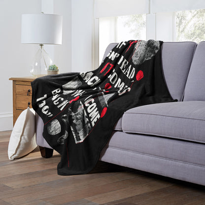 IT 2 We'll be Back Throw Blanket 50"x60"