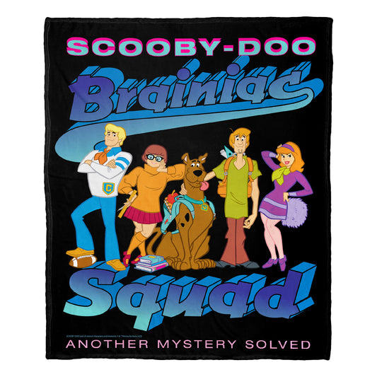 Warner Bros. Scooby-Doo Brainiac Squad Throw Blanket 50"x60"