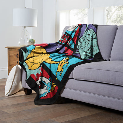 Adventure Time Adventure Comic Throw Blanket 50"x60"