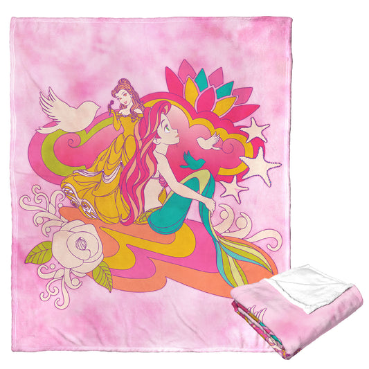 Disney Princess Carousel Princesses Throw Blanket 50"x60"