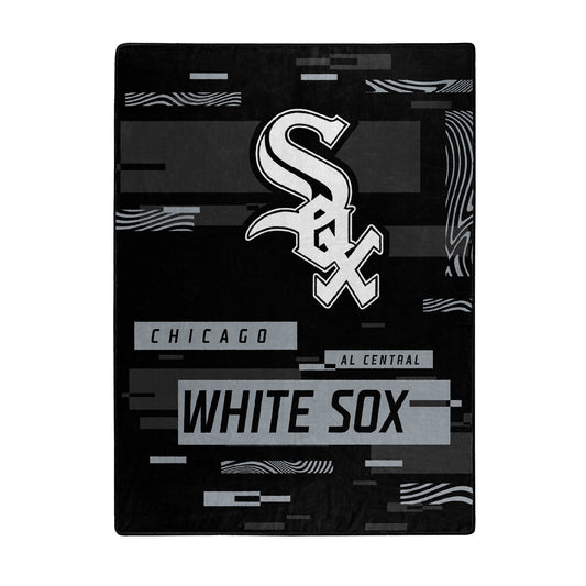 WHITE SOX OFFICIAL MLB "Digitize" Raschel Throw Blanket; 60" x 80"