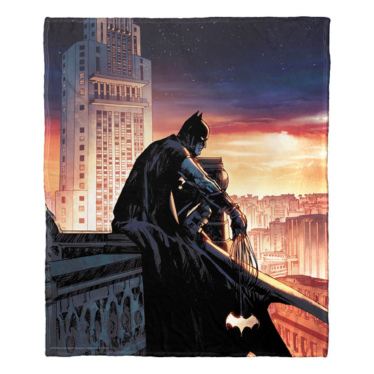 DC Batman, Knight Watch Throw Blanket 50"x60"