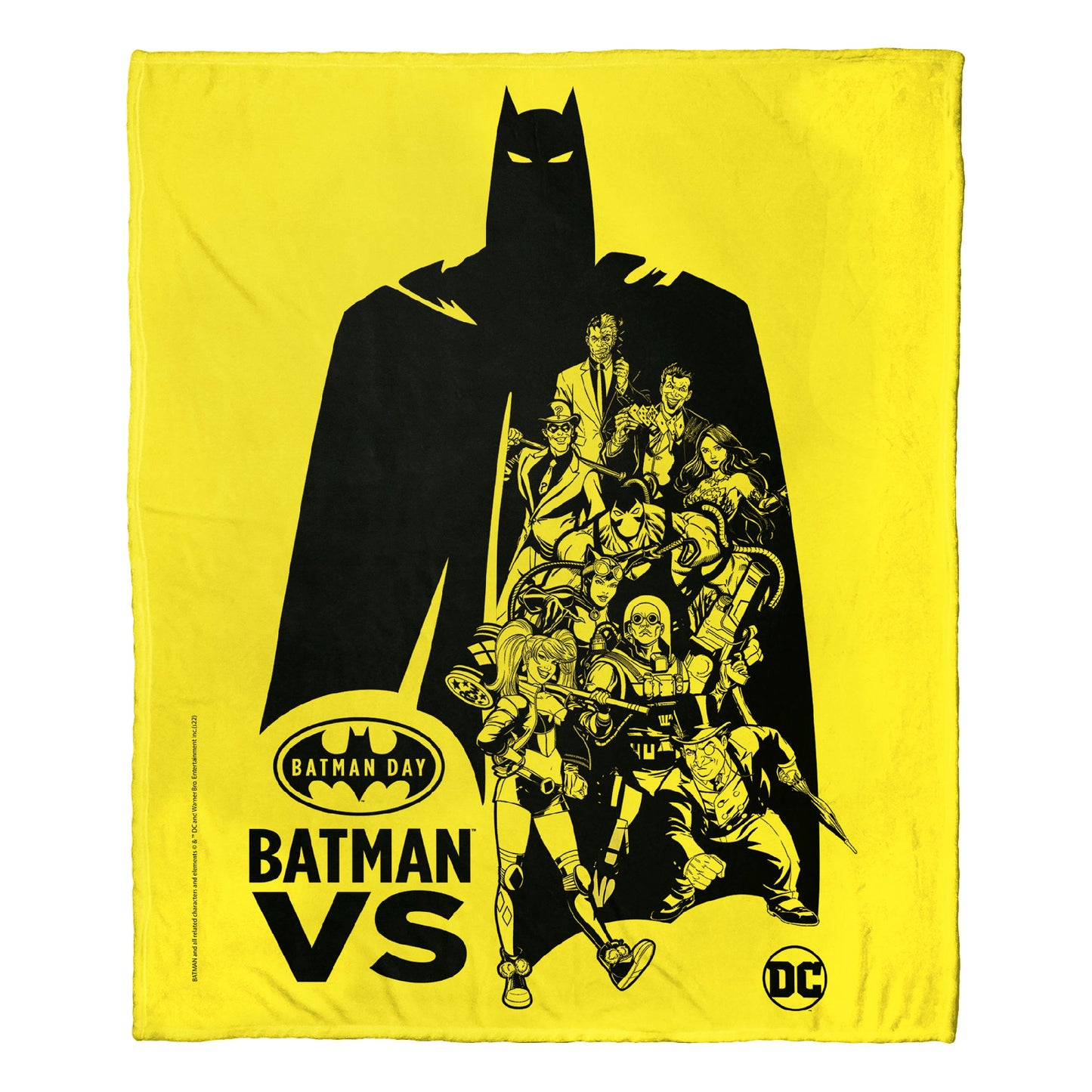 DC Comics Batman Batman Versus Throw Blanket 50"x60"