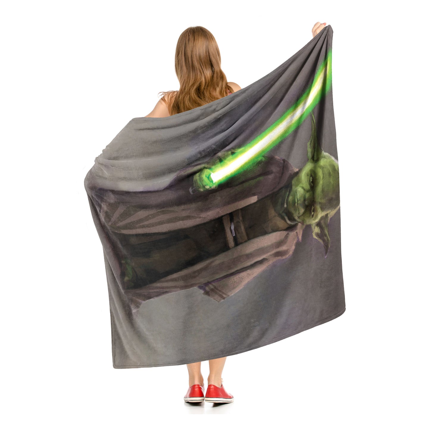 Star Wars: High Republic "Warrior Yoda" Throw Blanket 50"x60"