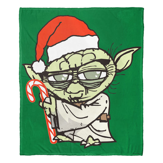 Star Wars Yoda Festive Throw Blanket 50"x60"