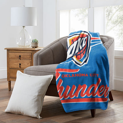 Thunder OFFICIAL NBA "Signature" Raschel Throw Blanket 50"x60"