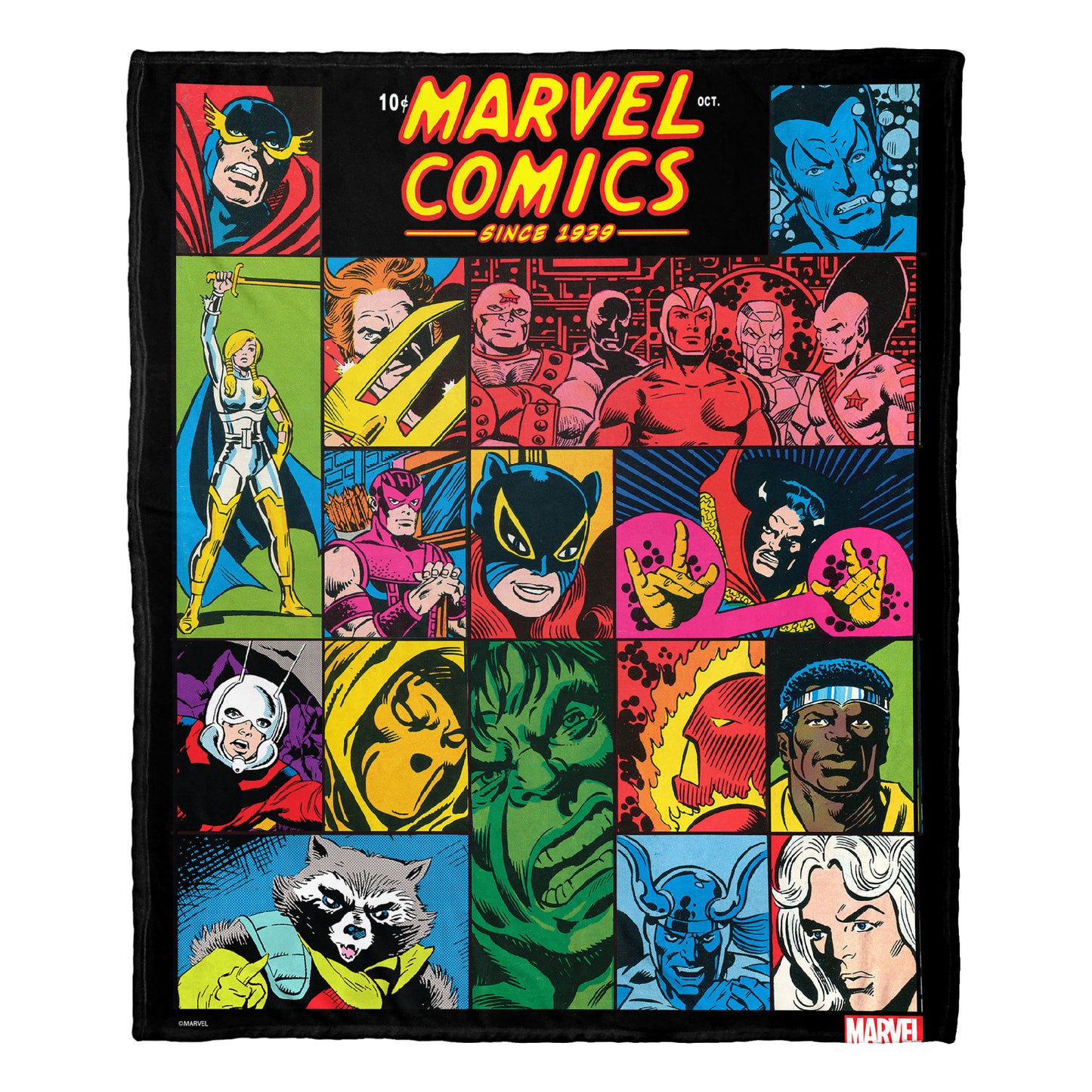 Marvel Comics "Making History" Throw Blanket 50"x60"
