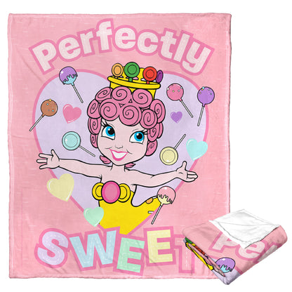 Hasbro Candyland Perfectly Sweet Throw Blanket 50"x60"