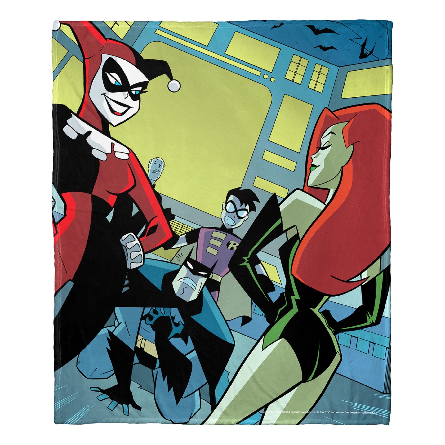 DC Comics Batman Batcave Break In Throw Blanket 50"x60"