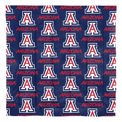 Arizona Wildcats Rotary Queen Bed In a Bag Set