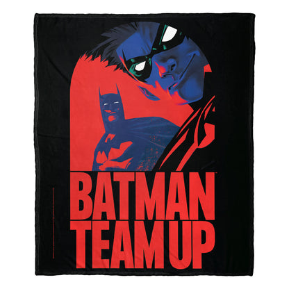 DC Comics Batman Batman and Robin Team Up Throw Blanket 50"x60"
