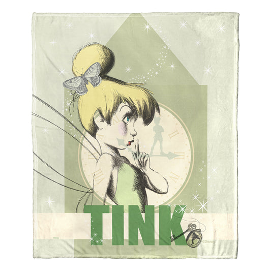 Tinkerbell, London Fairy Throw Blanket 50"x60"