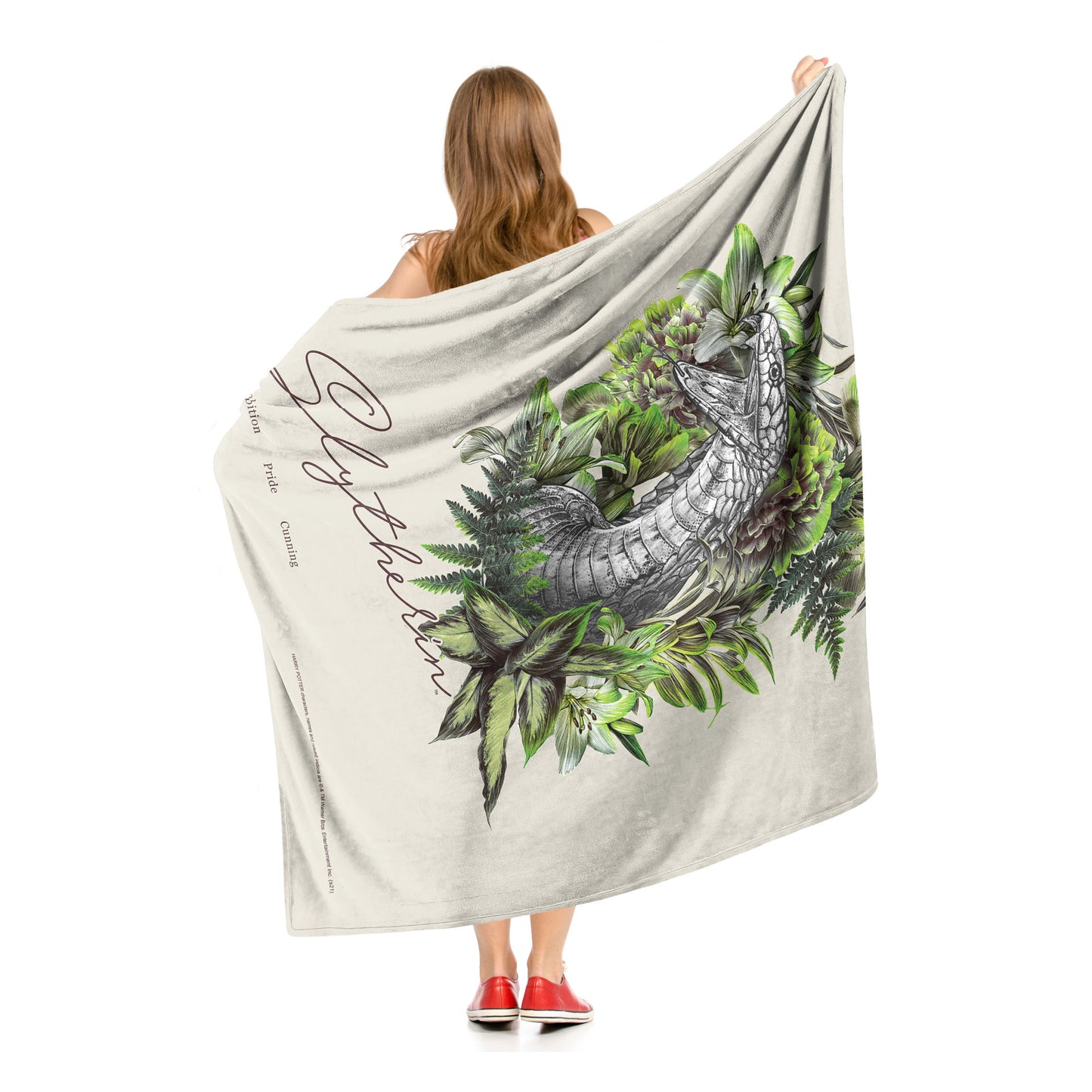Harry Potter, Slytherin Throw Blanket 50"x60"