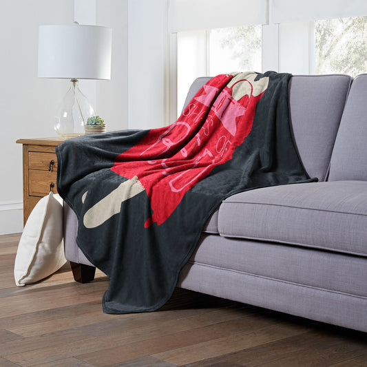 Adventure Time Shades of Red Throw Blanket 50"x60"