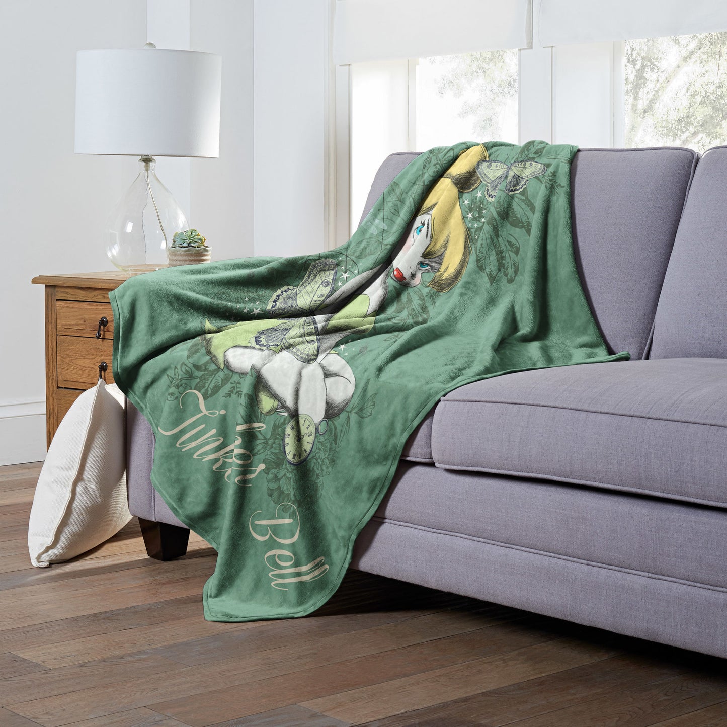 Tinkerbell, Forest Pixie Throw Blanket 50"x60"