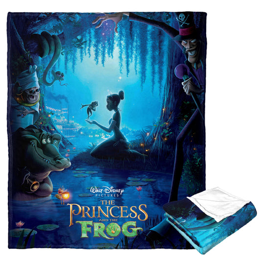 Disney Princess Princess Frog Poster Throw Blanket 50"x60"