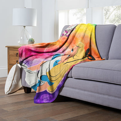 Alice in Wonderland, Rainbows Alice Throw Blanket 50"x60"